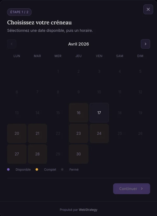WS Scheduler plugin WordPress front popup